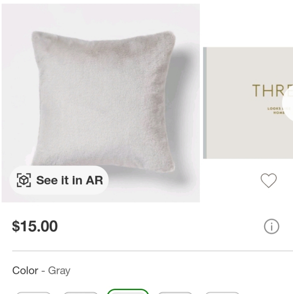 Throw pillow cover 18x18